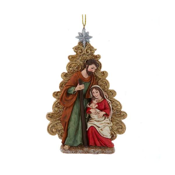 Item 102439 Glitter Tree Nativity Ornament