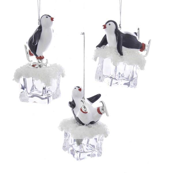 Item 102568 Penguin On Ice Ornament