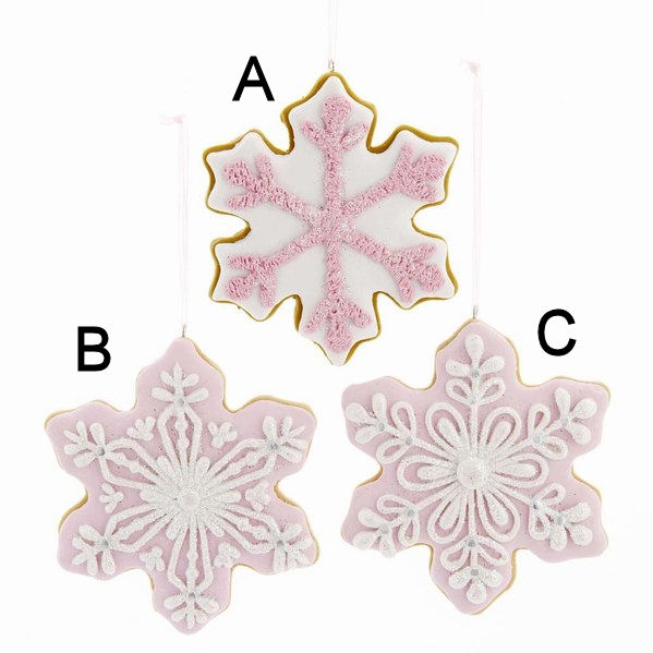 Item 102591 Snowflake With Glitter Ornament
