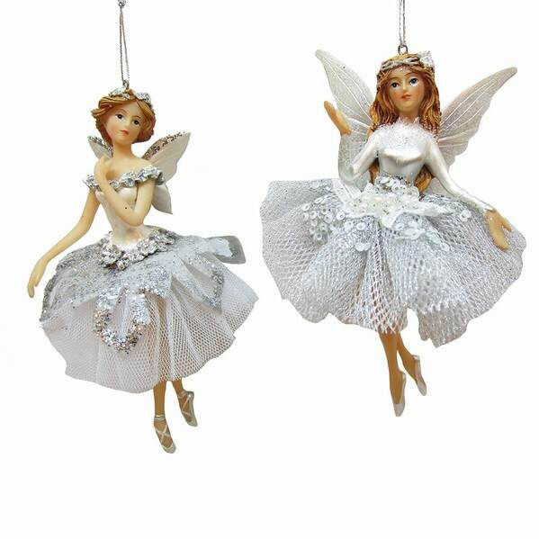 Item 102703 Silver Fairy Ornament