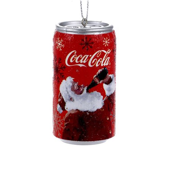 Item 102711 Coca-Cola Can With Santa Ornament