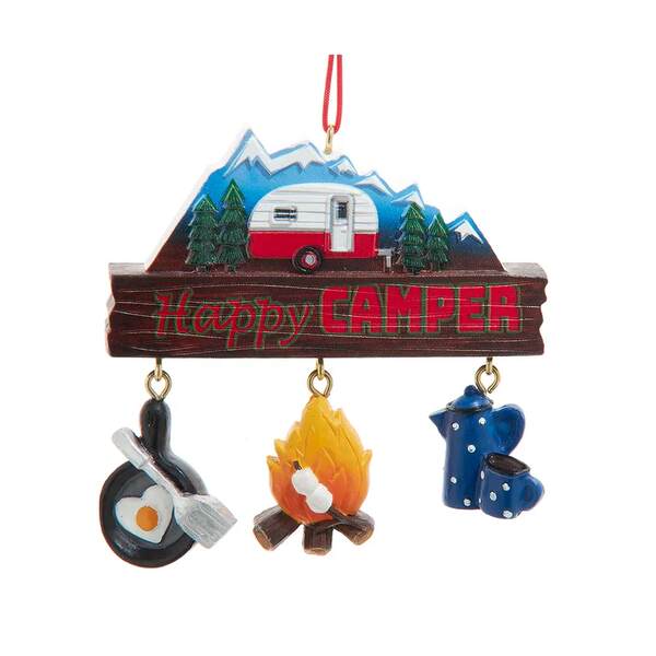 Item 102740 Happy Camper Dangle Ornament