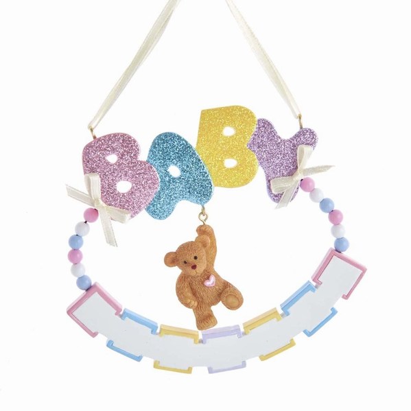 Item 102826 Baby Bear With Blocks Ornament