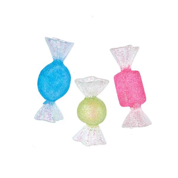 Item 102892 Blue/Green/Pink Candy Ornament