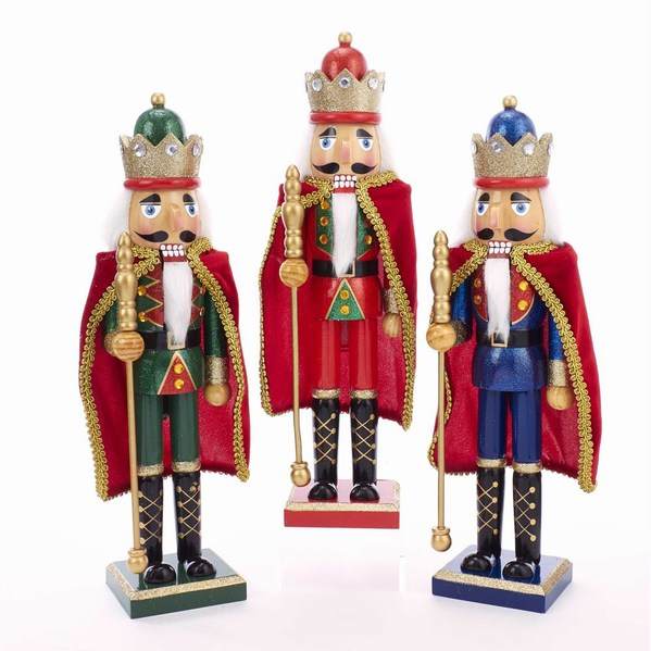 Item 102966 Green/Red/Blue King Nutcracker With Cape