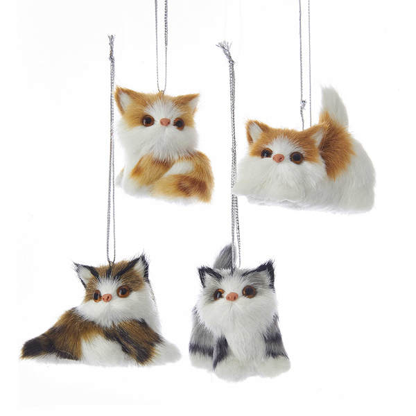 Furry Cat Ornament - Item 103017 | The Christmas Mouse