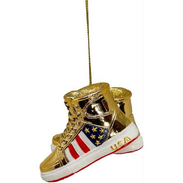 Item 103047 Trump Gold Sneaker Ornament