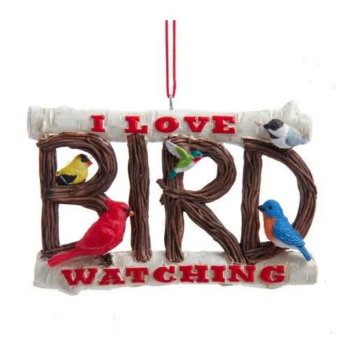 Item 103174 I Love Bird Watching Ornament
