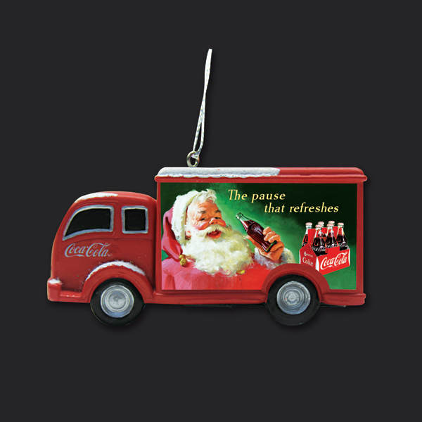 Item 103295 Coca-Cola Truck With Santa Ornament