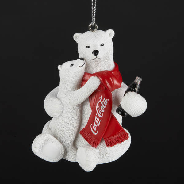 Item 103310 Pair of Coca-Cola Polar Bears Ornament