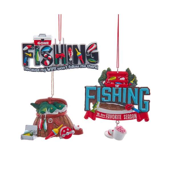 Item 103416 Fishing Ornament