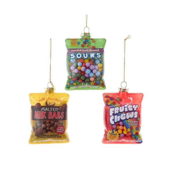 Item 103485 Glass Candy Bag Ornament