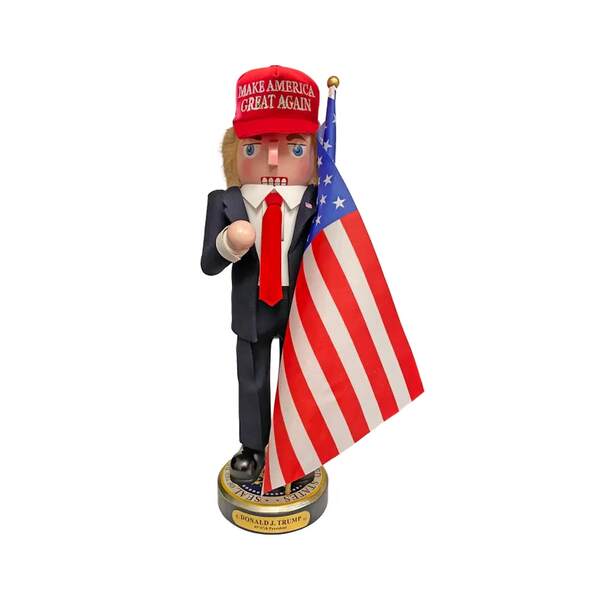 Item 103541 Wood Trump Nutcracker
