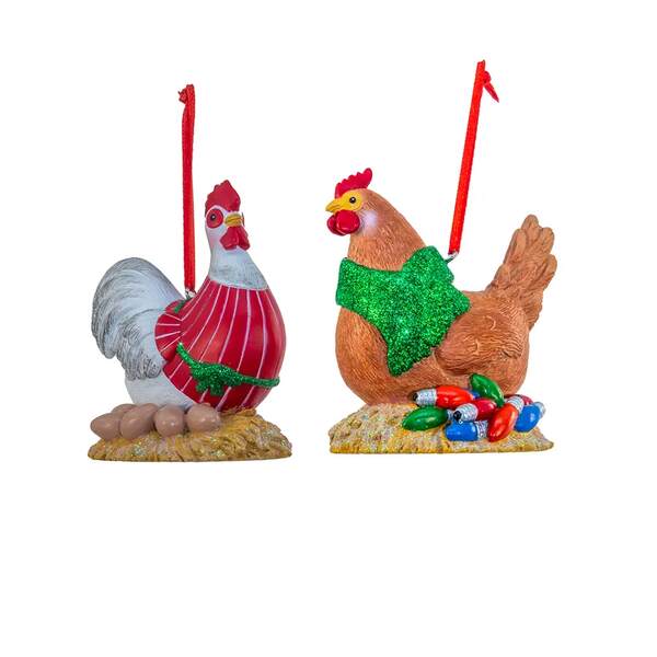 Item 103605 Chicken On Nest Ornament