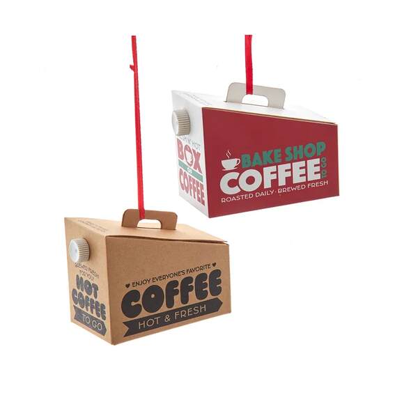 Item 103763 Paper Box Of Coffee Ornament