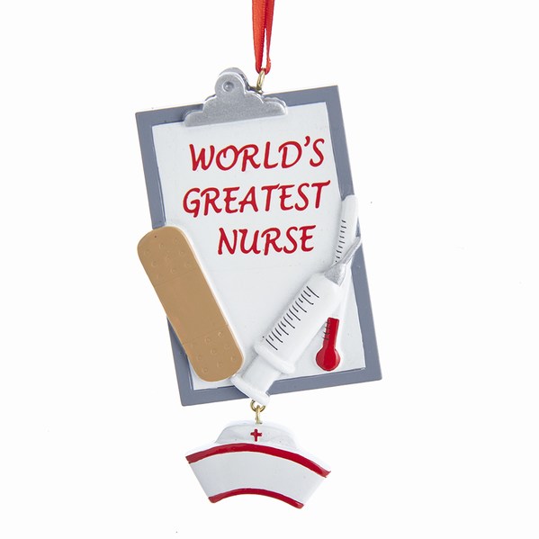 Item 103779 World's Greatest Nurse Ornament