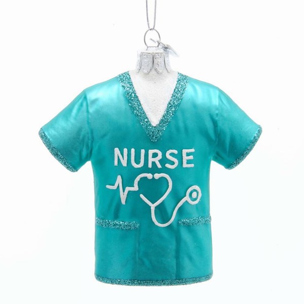 Item 103916 Noble Gems Nurse Scrubs Shirt Ornament