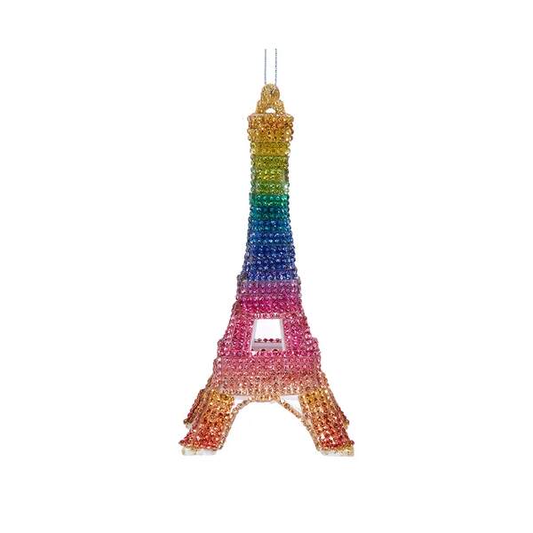 Item 103978 Eiffel Tower With Rhinestones Ornament