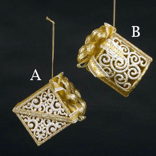 Item 104099 Gold/Silver Gift Ornament