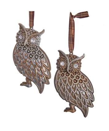 Item 104154 Rustic Glam Owl Ornament