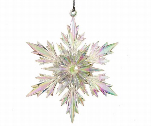 Item 104210 Acrylic Iridescent Snowflake Ornament