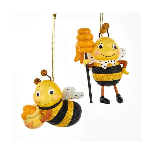 Item 104243 Bee With Honey/Dipper Ornament