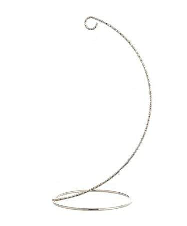 Item 104427 Silver Wire Hook Ornament Stand