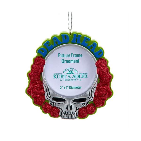 Item 104478 Grateful Dead Head Photo Frame Ornament