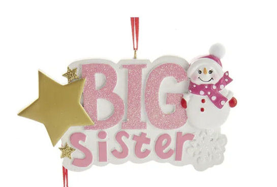 Item 104486 Big Sister Snowman Ornament