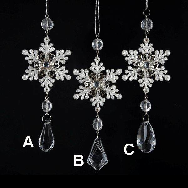 Item 104491 Snowflake Drop Ornament