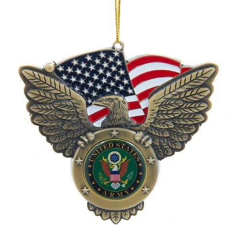 Item 104500 Eagle With US Army Seal Ornament