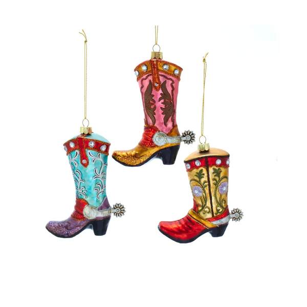 Item 104601 Noble Gem Cowboy Boot Ornament