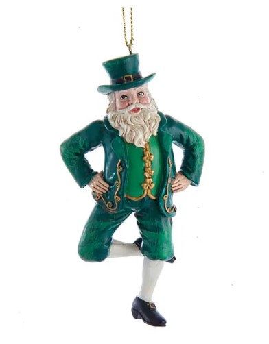 Item 104605 Irish Dancing Santa Ornament