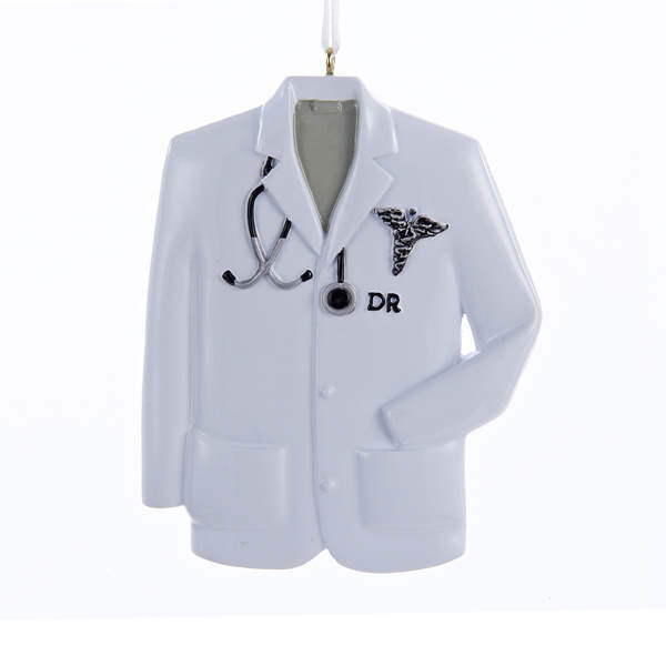 Item 104618 Doctor's Coat With Stethoscope Ornament