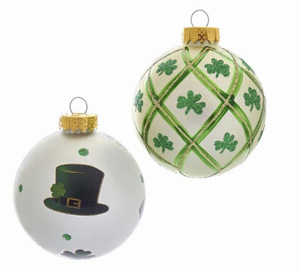 Item 104669 Irish Glass Ball Ornament