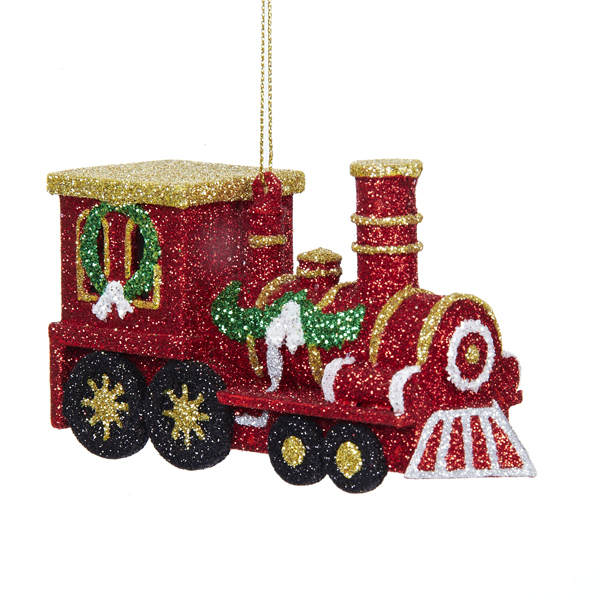 Item 104870 Red Gold Train Ornament