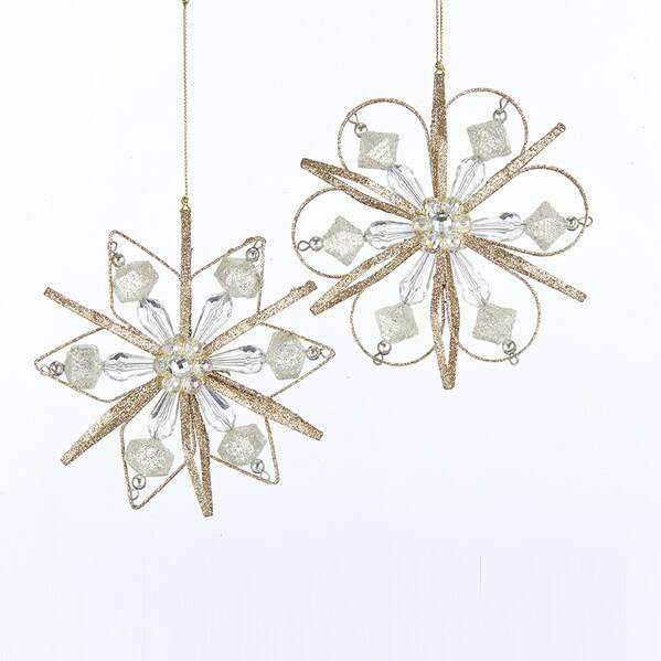 Item 104938 Star/Flower With Jewels Ornament