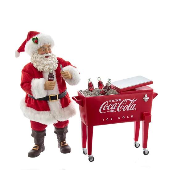 Item 105048 Coke Santa With Table Cooler 2pc Set