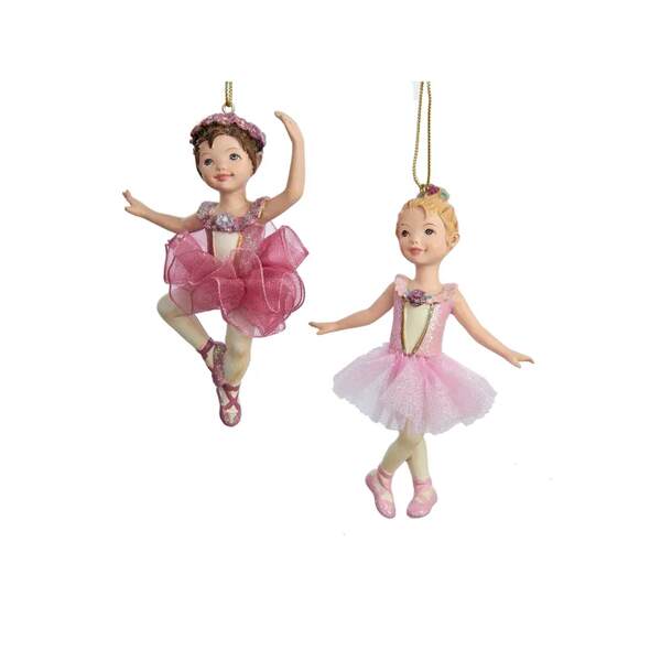 Item 105054 Pink Ballet Girl Ornament
