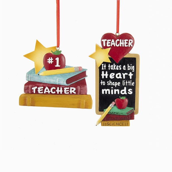 Item 105073 #1 Teacher/Takes A Big Heart To Shape Little Minds Ornament