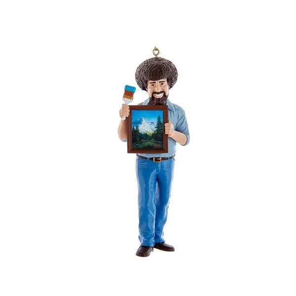 Item 105176 Bob Ross With Frame Painting Ornament