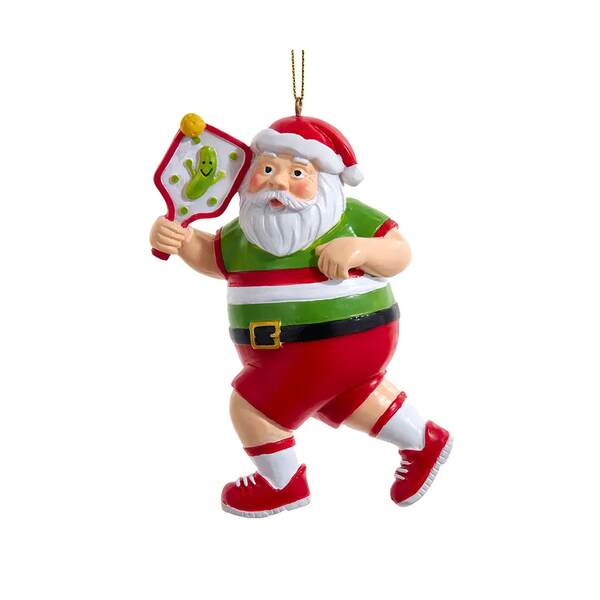 Item 105236 Pickleball Santa Ornament