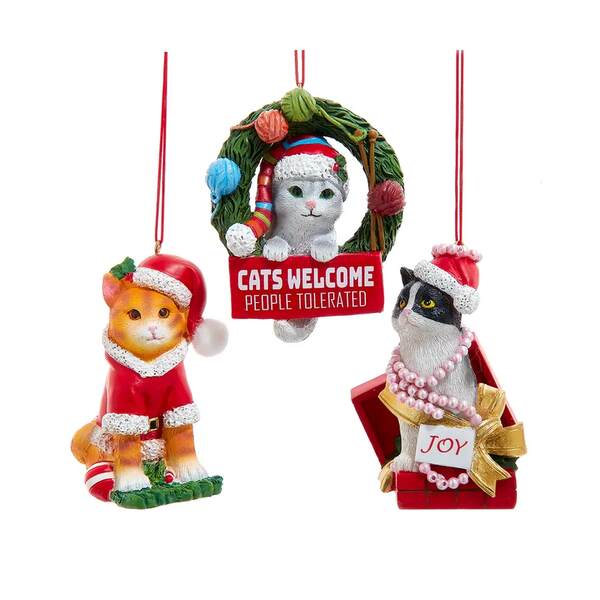 Item 105237 Christmas Cat Ornament