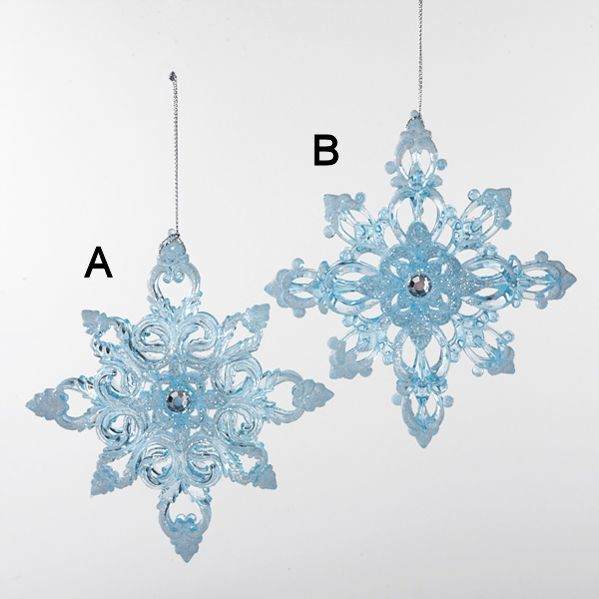 Item 105247 Blue/White Snowflake Ornament