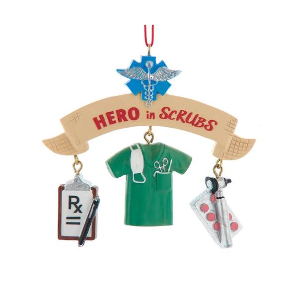 Item 105260 Hero In Scrubs Dangle Ornament