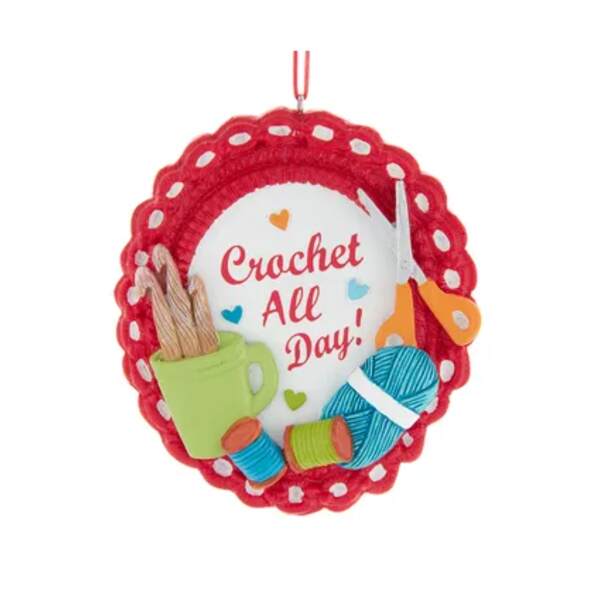 Item 105299 Crochet Sign Ornament