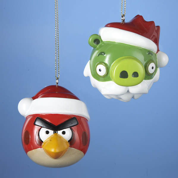 Item 105334 Santa Hat Angry Birds Ornament 
