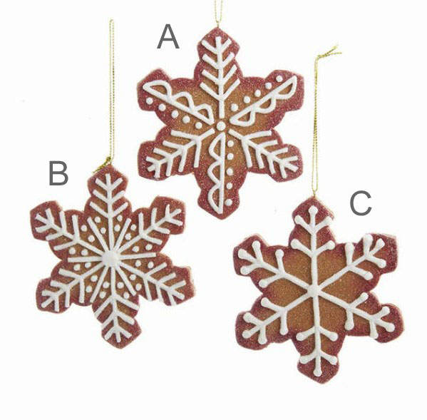 Item 105485 Gingerbread Snowflake Ornament