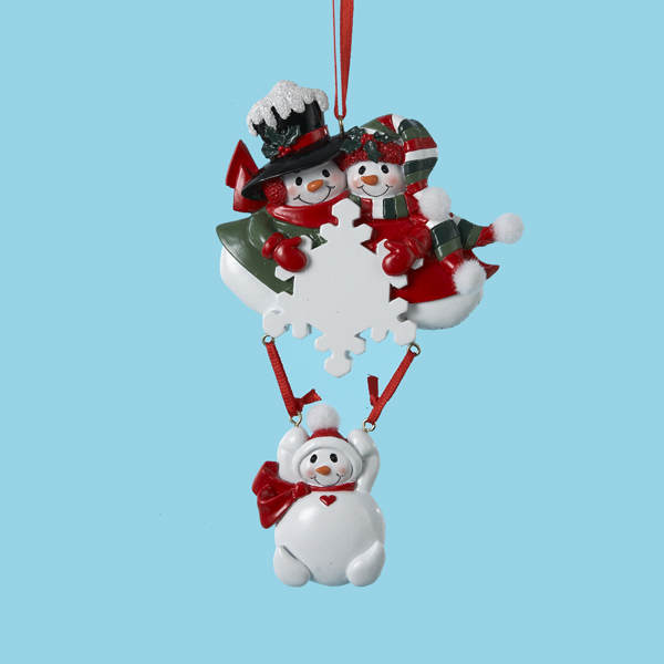 Item 105684 Snowflake Family of 3 Ornament