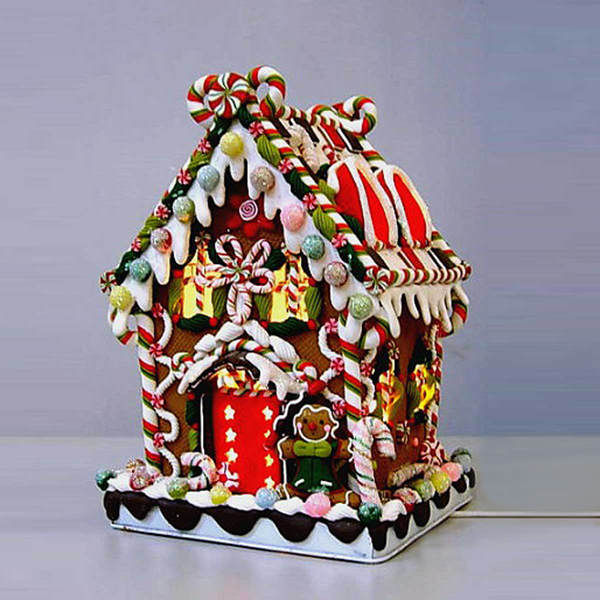 Item 105881 Lighted Gingerbread Candy House